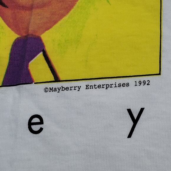 Vintage 1992 Barney Fife Pop-Art Shirt Large 23x30 Baggy USA Warhol - Picture 4 of 13